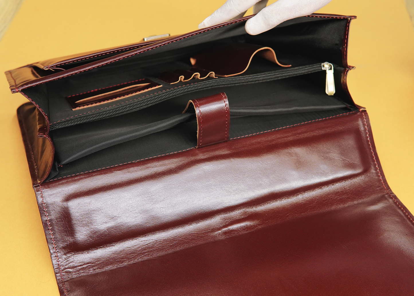 Spacious Office Bag with 4 Compartments,Front Pocket and back pocket