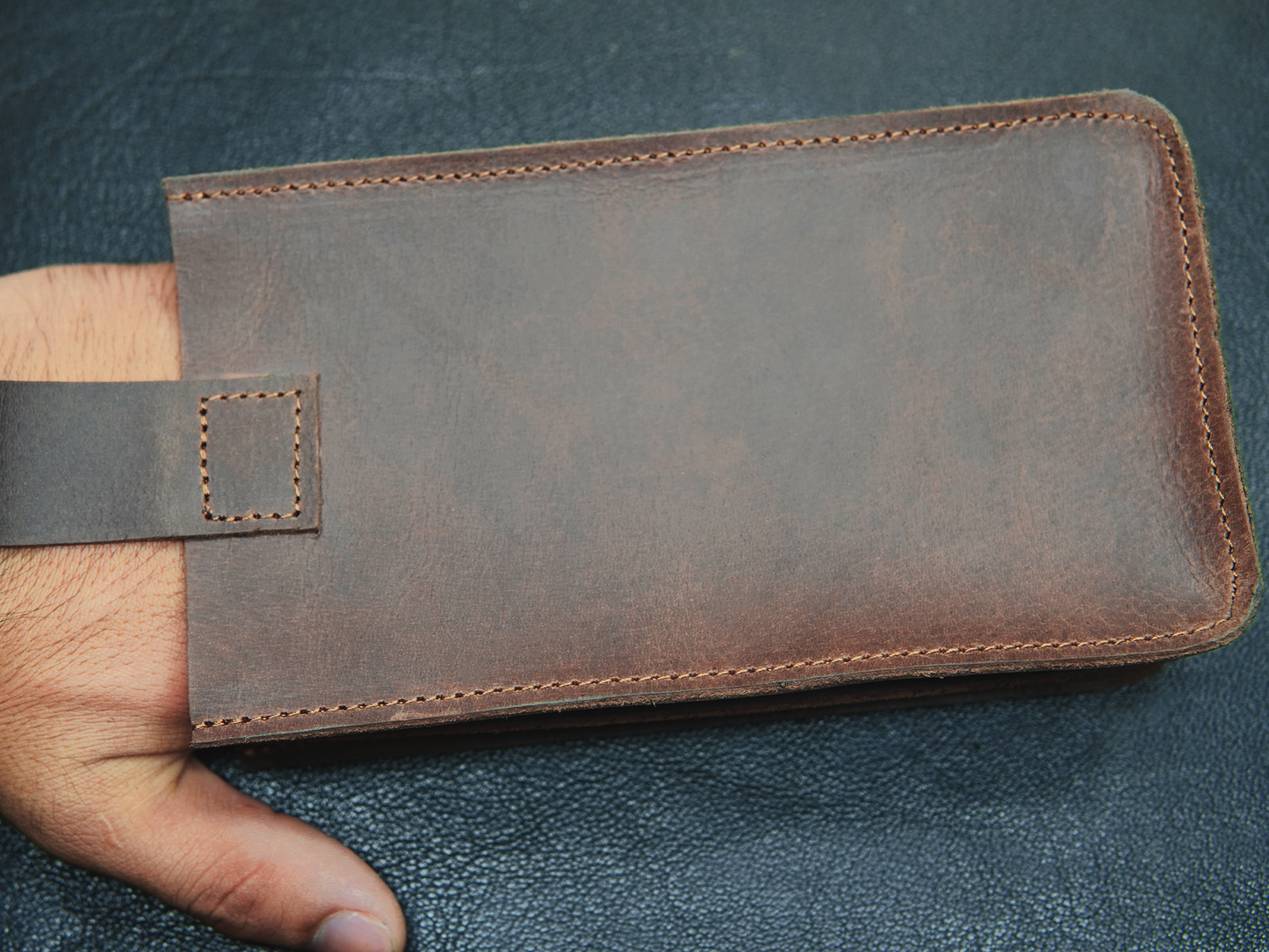 Premium  Leather Mobile Pouch