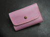 Pink handstitched wallet for women
