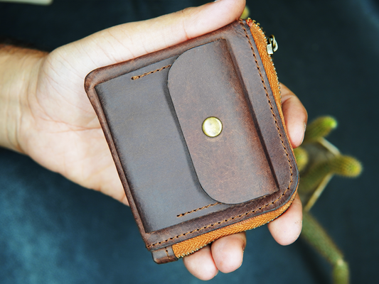 Brown leather wallet 