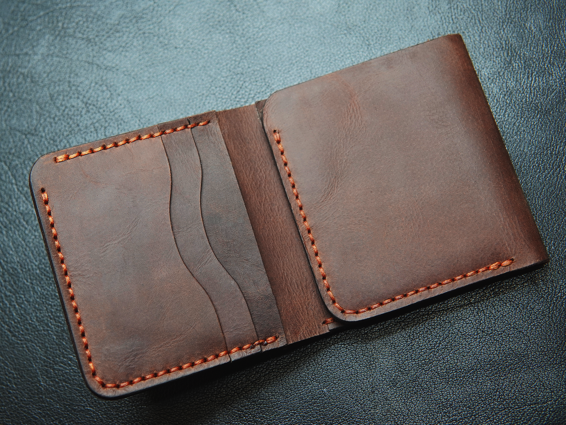  Interior of Cargo wallet showing 3 card 