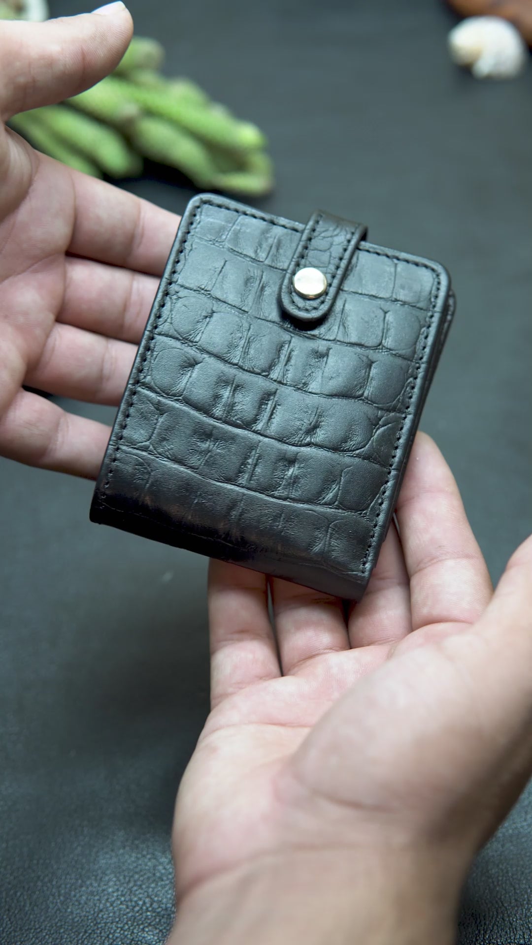 Black trifold wallet