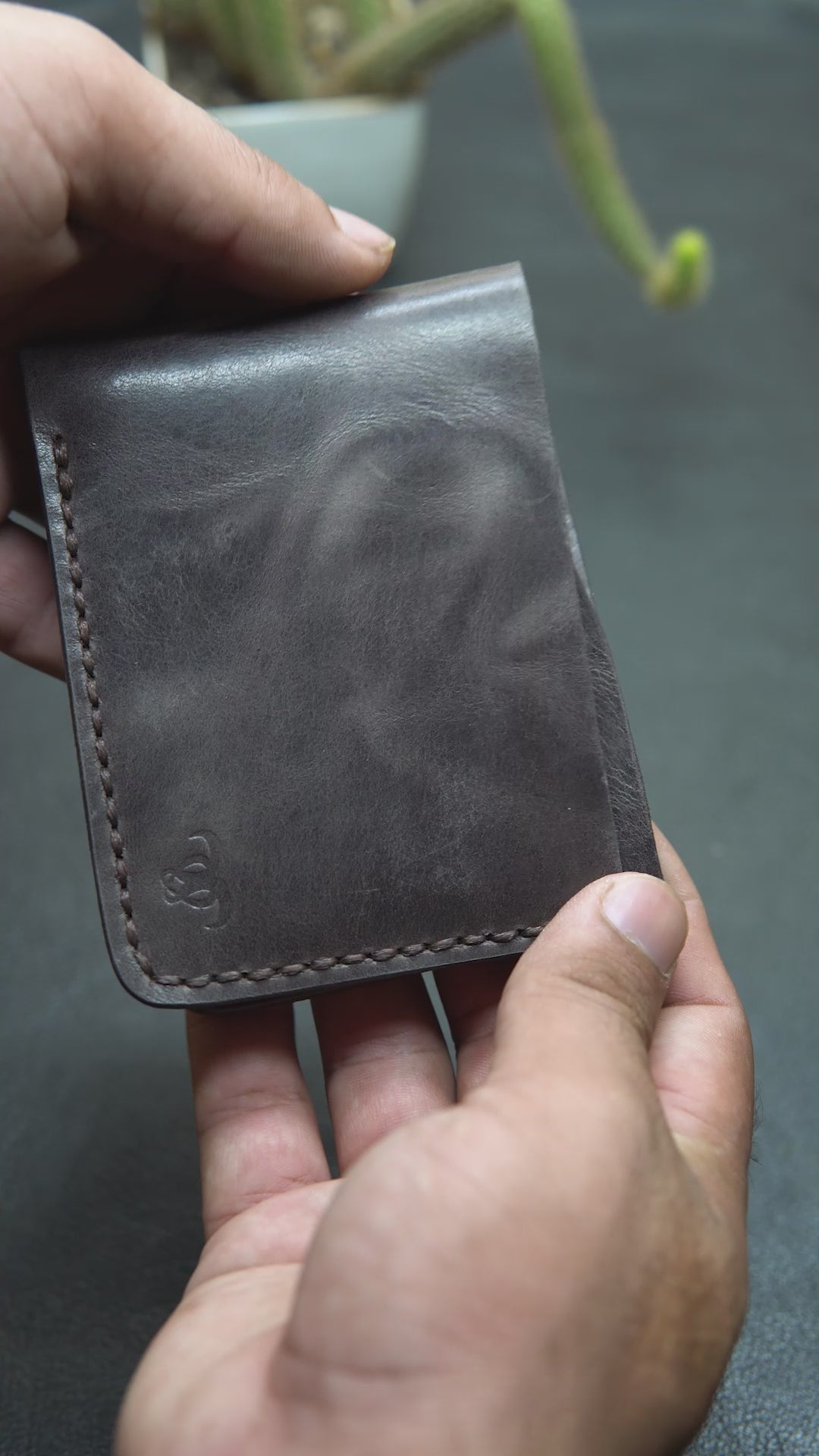 Slim Handmade Wallet in Elegant Packaging

