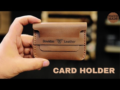 Thumbnail of OakFold handcrafted brown leather card holder video – slim design with fold-over flap